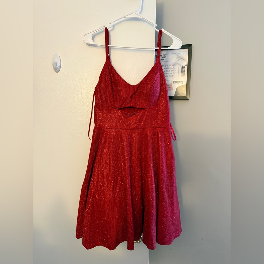 City Studio Sparkling Red Formal Kids Dress